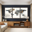 World Map Wall Art Canvas Print for Office Wall Decor by MyGreatCanvas | Canvas Wall Art Prints | Photo Prints & Wall Decor
