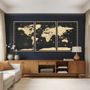 World Map Canvas Print – Detailed Map of the World Wall Art by MyGreatCanvas | Canvas Wall Art Prints | Photo Prints & Wall Decor