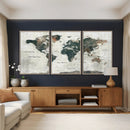 World Map Canvas Print – Framed Travel Map Wall Art for by MyGreatCanvas | Canvas Wall Art Prints | Photo Prints & Wall Decor