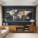 World Map Canvas Print – Detailed Map of the World Wall Art by MyGreatCanvas | Canvas Wall Art Prints | Photo Prints & Wall Decor