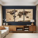 World Map Wall Art Canvas Print by MyGreatCanvas | Canvas Wall Art Prints | Photo Prints & Wall Decor
