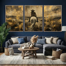 Cowgirl Wall Art Canvas Print, Western Horse Rider Wall Art, by MyGreatCanvas | Canvas Wall Art Prints | Photo Prints & Wall Decor