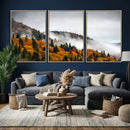 Autumn Forest Wall Art Canvas Print, Foggy Mountain by MyGreatCanvas | Canvas Wall Art Prints | Photo Prints & Wall Decor