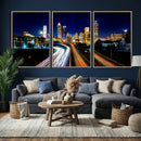Atlanta Skyline Wall Art Canvas Print, Atlanta Downtown by MyGreatCanvas | Canvas Wall Art Prints | Photo Prints & Wall Decor