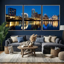 Austin Skyline Wall Art Canvas Print, Austin Downtown Night by MyGreatCanvas | Canvas Wall Art Prints | Photo Prints & Wall Decor