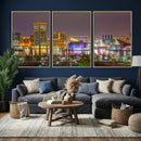 Baltimore Skyline Wall Art Canvas Print, Baltimore Downtown by MyGreatCanvas | Canvas Wall Art Prints | Photo Prints & Wall Decor