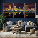 Baltimore Skyline Wall Art Canvas Print, Baltimore Downtown by MyGreatCanvas | Canvas Wall Art Prints | Photo Prints & Wall Decor