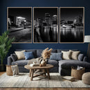Boston Wall Art Canvas Print, Boston City Downtown Night by MyGreatCanvas | Canvas Wall Art Prints | Photo Prints & Wall Decor