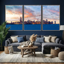 Chicago Wall Art Canvas Print - Chicago City Downtown Night by MyGreatCanvas | Canvas Wall Art Prints | Photo Prints & Wall Decor