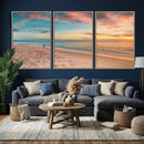 Beach Walk Wall Art Canvas Print – Soft Coastal Photography by MyGreatCanvas | Canvas Wall Art Prints | Photo Prints & Wall Decor