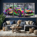 Graffiti Sports Car Street Art Wall Art Canvas Print, by MyGreatCanvas | Canvas Wall Art Prints | Photo Prints & Wall Decor