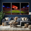 Auburn Stadium Wall Art Canvas Print, College Football Night by MyGreatCanvas | Canvas Wall Art Prints | Photo Prints & Wall Decor