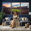 Auburn Stadium Sunset Wall Art Canvas Print, Jordan Hare by MyGreatCanvas | Canvas Wall Art Prints | Photo Prints & Wall Decor