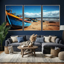 Fishing Boats Wall Art Canvas Print, Coastal Boat Beach by MyGreatCanvas | Canvas Wall Art Prints | Photo Prints & Wall Decor