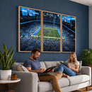 Detroit Lions Stadium Wall Art Canvas Print, Football Field