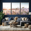Lavender Field Wall Art Canvas Print, Butterfly Floral by MyGreatCanvas | Canvas Wall Art Prints | Photo Prints & Wall Decor