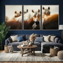 Wild Horse Herd Wall Art Canvas Print, Natural Horse by MyGreatCanvas | Canvas Wall Art Prints | Photo Prints & Wall Decor