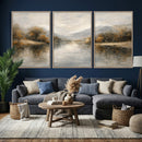 Abstract Landscape Wall Art Canvas Print, Modern Lake by MyGreatCanvas | Canvas Wall Art Prints | Photo Prints & Wall Decor