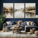 Abstract Landscape Wall Art Canvas Print, Modern Lake by MyGreatCanvas | Canvas Wall Art Prints | Photo Prints & Wall Decor