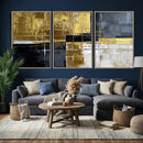 Gold Navy Abstract Wall Art Canvas Print, Modern Luxury by MyGreatCanvas | Canvas Wall Art Prints | Photo Prints & Wall Decor