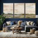 Muted Watercolor Hill Landscape Print — Beige Taupe Cloudy by MyGreatCanvas | Canvas Wall Art Prints | Photo Prints & Wall Decor