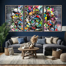 Abstract Graffiti Collage Street Art Wall Art Canvas Print by MyGreatCanvas | Canvas Wall Art Prints | Photo Prints & Wall Decor