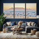 Seagulls Over Ocean Wall Art Canvas Print – Coastal Beach by MyGreatCanvas | Canvas Wall Art Prints | Photo Prints & Wall Decor