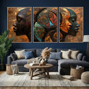 Abstract Afro American Women Wall Art Canvas Print by MyGreatCanvas | Canvas Wall Art Prints | Photo Prints & Wall Decor