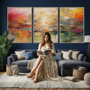 Colorful Abstract Canvas Wall Art — Large Textured Oil by MyGreatCanvas | Canvas Wall Art Prints | Photo Prints & Wall Decor