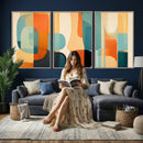 Abstract Geometric Wall Art Canvas Print, Mid Century Modern by MyGreatCanvas | Canvas Wall Art Prints | Photo Prints & Wall Decor