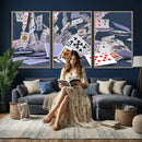 Playing Cards Canvas Wall Art | Casino Game Room Decor, by MyGreatCanvas | Canvas Wall Art Prints | Photo Prints & Wall Decor