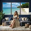 Puerto Rico Beach Paradise Wall Art – Tropical Coastal Print by MyGreatCanvas | Canvas Wall Art Prints | Photo Prints & Wall Decor