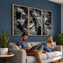Old Pair of Mens Skates Wall Art Canvas, Men Skates Wall Art