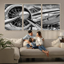 Vintage Antique Airplane Wall Art Canvas Print