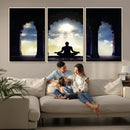 Women and Yoga Wall Art Canvas Print