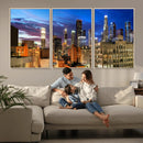 Los Angeles Night Wall Art Canvas Print