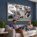 American Football Player Wall Art Canvas Print
