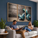 Dambell and Sport Wall Art Canvas Print