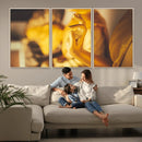 Gold Buddha Statue Hands Wall Art Canvas Print by MyGreatCanvas | Canvas Wall Art Prints | Photo Prints & Wall Decor