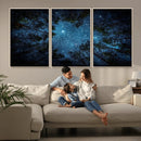 Forest and Stars Wall Art Canvas Print by MyGreatCanvas | Canvas Wall Art Prints | Photo Prints & Wall Decor