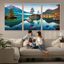 Crystal Clear Lake Wall Art | Mountains Wall Art Canvas | 3 by MyGreatCanvas | Canvas Wall Art Prints | Photo Prints & Wall Decor