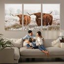 Longhorn Cattle Wall Art Canvas Print, Framed Farmhouse by MyGreatCanvas | Canvas Wall Art Prints | Photo Prints & Wall Decor