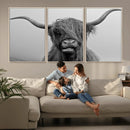 Texas Cow Wall Art Canvas, Texas Longhorn Cattle Canvas by MyGreatCanvas | Canvas Wall Art Prints | Photo Prints & Wall Decor