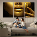 Gold and Women Wall Art Canvas Print by MyGreatCanvas | Canvas Wall Art Prints | Photo Prints & Wall Decor