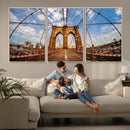 Brooklyn Bridge Manhattan Wall Art Canvas Print by MyGreatCanvas | Canvas Wall Art Prints | Photo Prints & Wall Decor