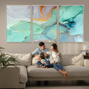 Colorful Marble Fluid Effect Canvas Wall Art Print by MyGreatCanvas | Canvas Wall Art Prints | Photo Prints & Wall Decor