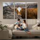 Framed Big Cow Animal Wall Art Canvas Print by MyGreatCanvas | Canvas Wall Art Prints | Photo Prints & Wall Decor