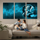Music and Microphone Wall Art Canvas Print by MyGreatCanvas | Canvas Wall Art Prints | Photo Prints & Wall Decor