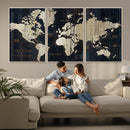 World Map Canvas Print – Detailed Map of the World Wall Art by MyGreatCanvas | Canvas Wall Art Prints | Photo Prints & Wall Decor