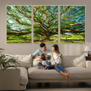 Majestic Oak Tree Wall Art – Serene Nature Canvas Print with